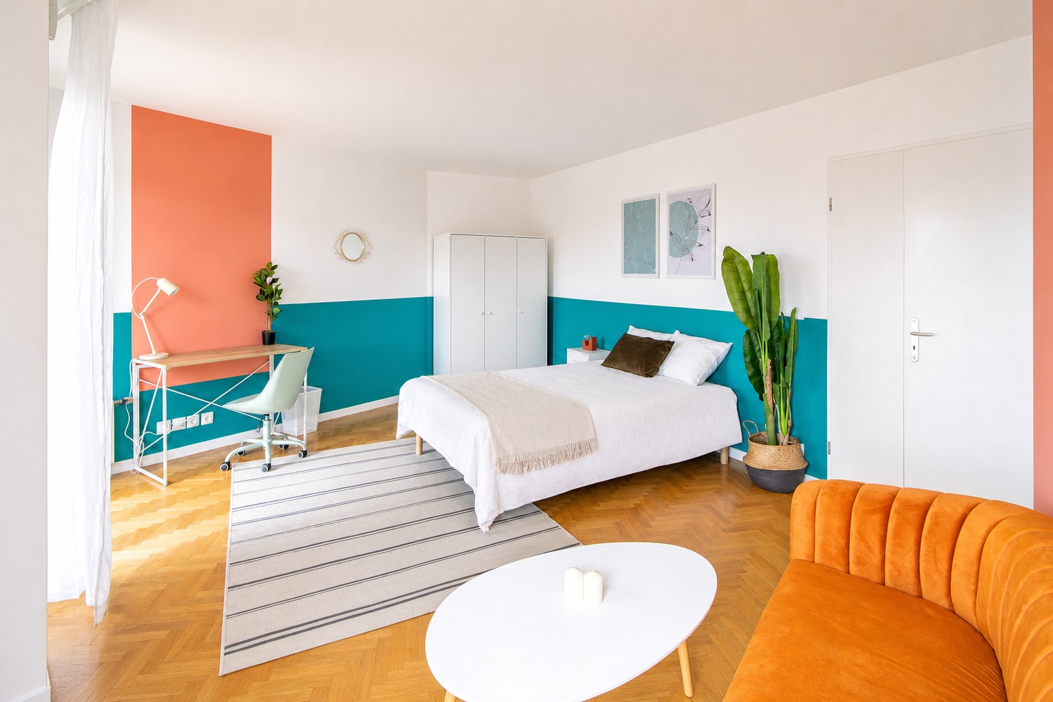 Spacious 23 m² bedroom to rent in Saint-Denis – SDN05
