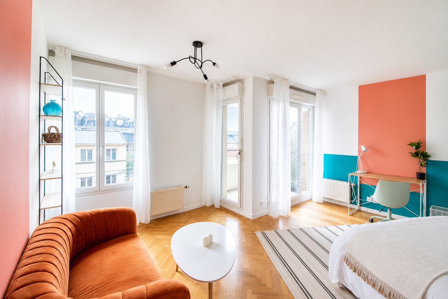 Spacious 23 m² bedroom to rent in Saint-Denis – SDN05