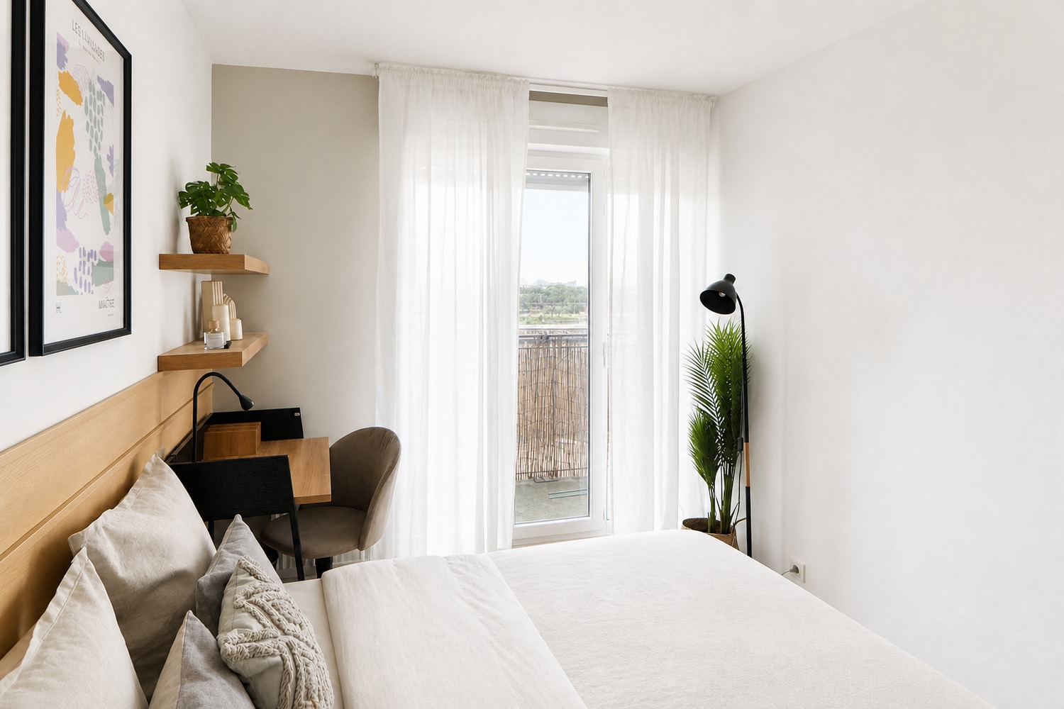 Cosy 13 m² bedroom with balcony for rent in coliving near Paris – SDN51
