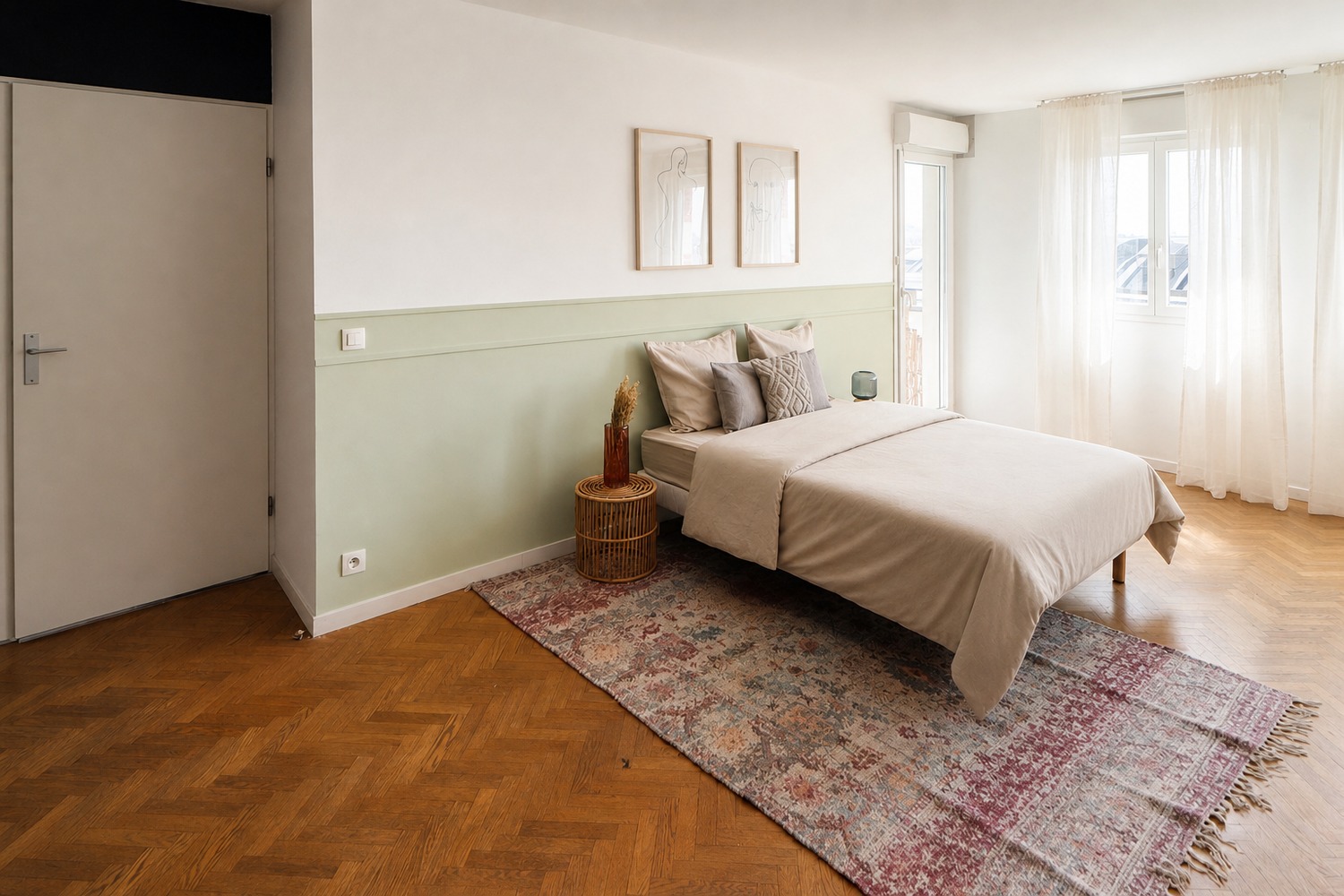 27 m² masterbedroom with balcony for rent in a big accommodation in coliving in Saint-Denis – SDN52