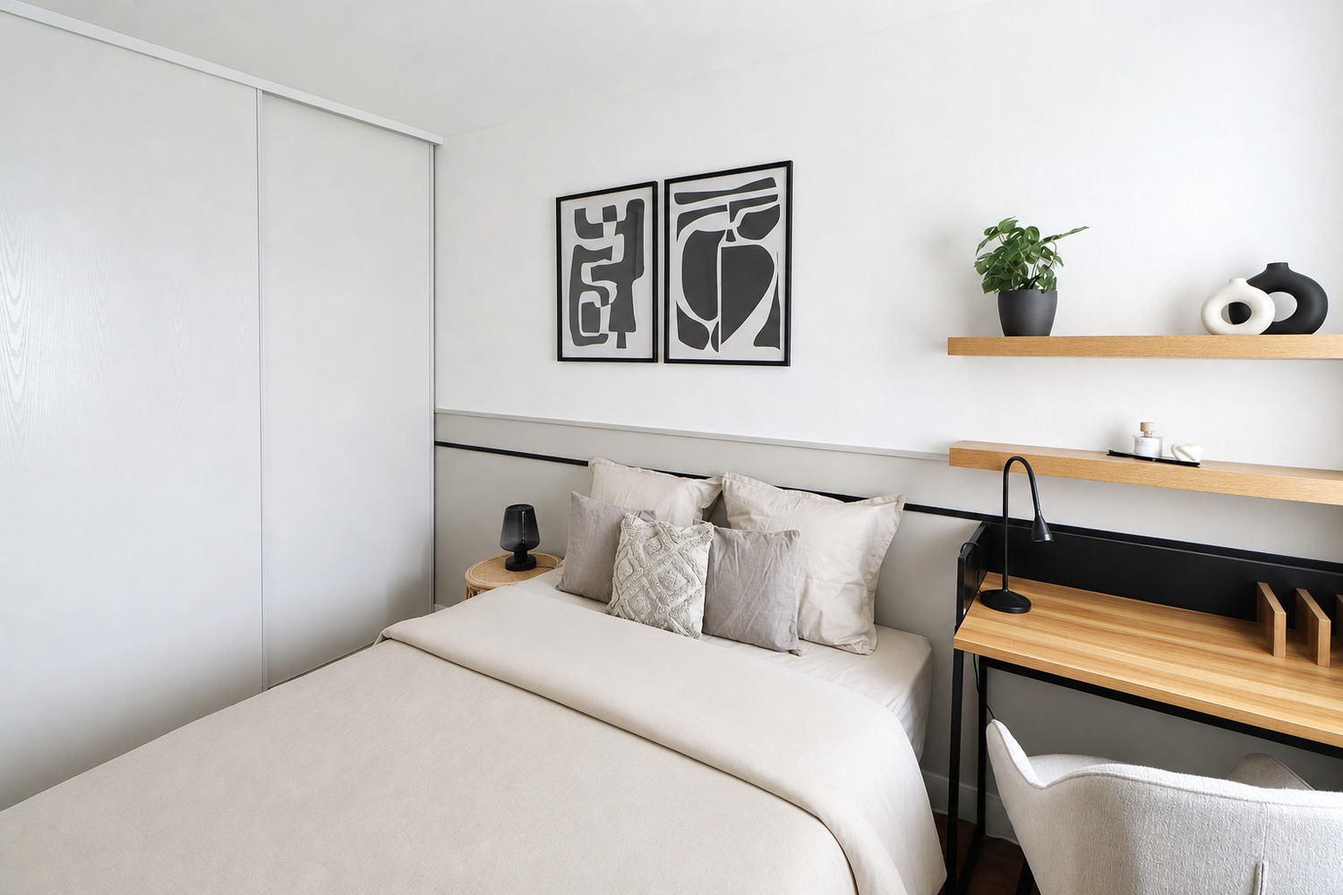 Elegant 11 m² bedroom for rent in a nice apartment in coliving in Saint-Denis – SDN53