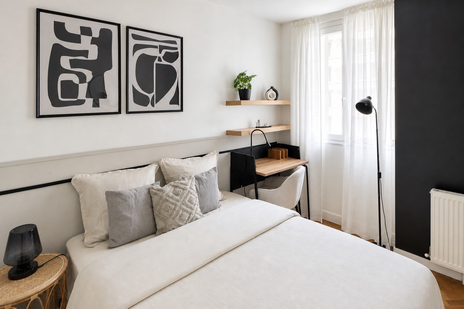 Elegant 11 m² bedroom for rent in a nice apartment in coliving in Saint-Denis – SDN53