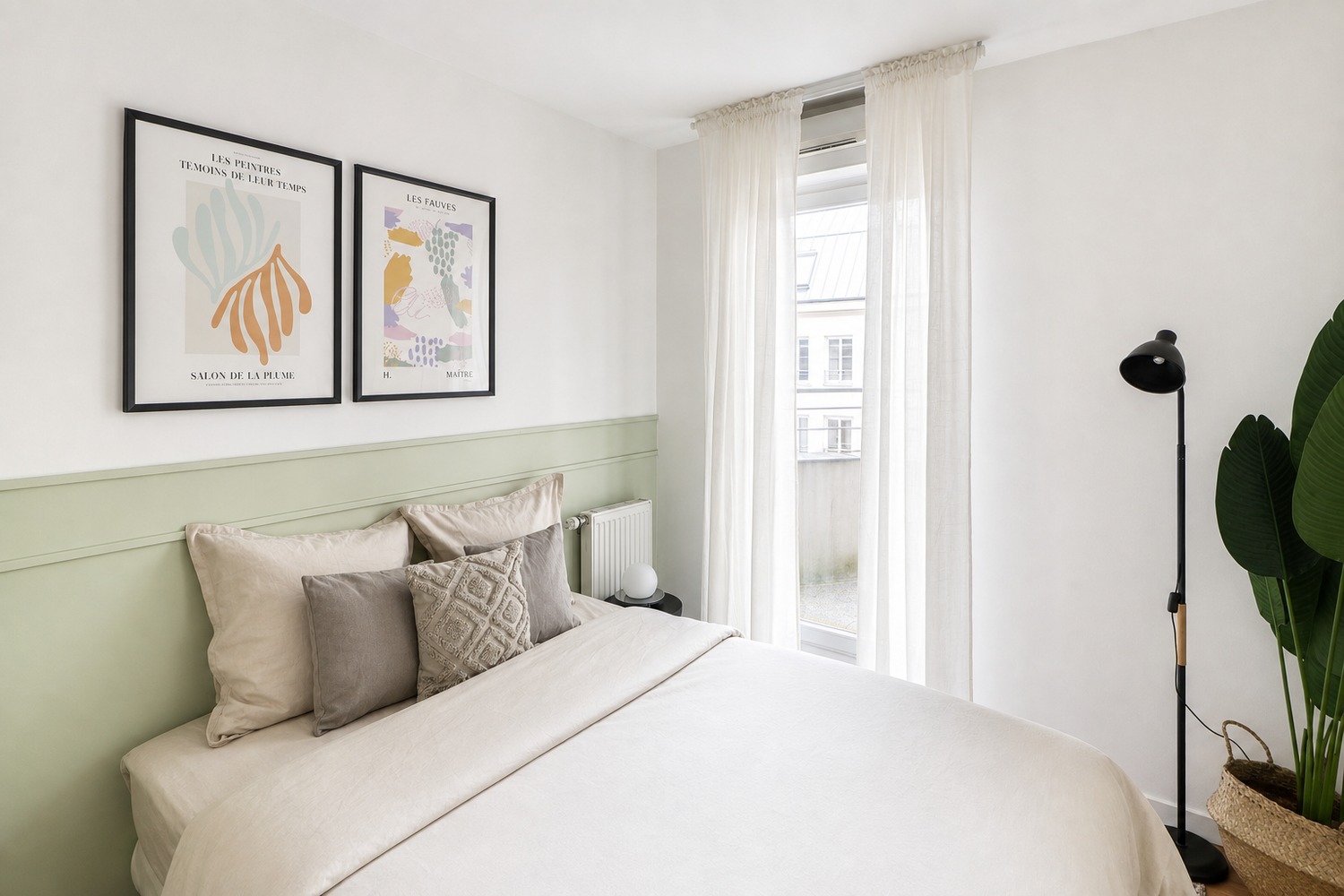 11 m² bedroom with balcony for rent in a large apartment in coliving in Saint-Denis – SDN54