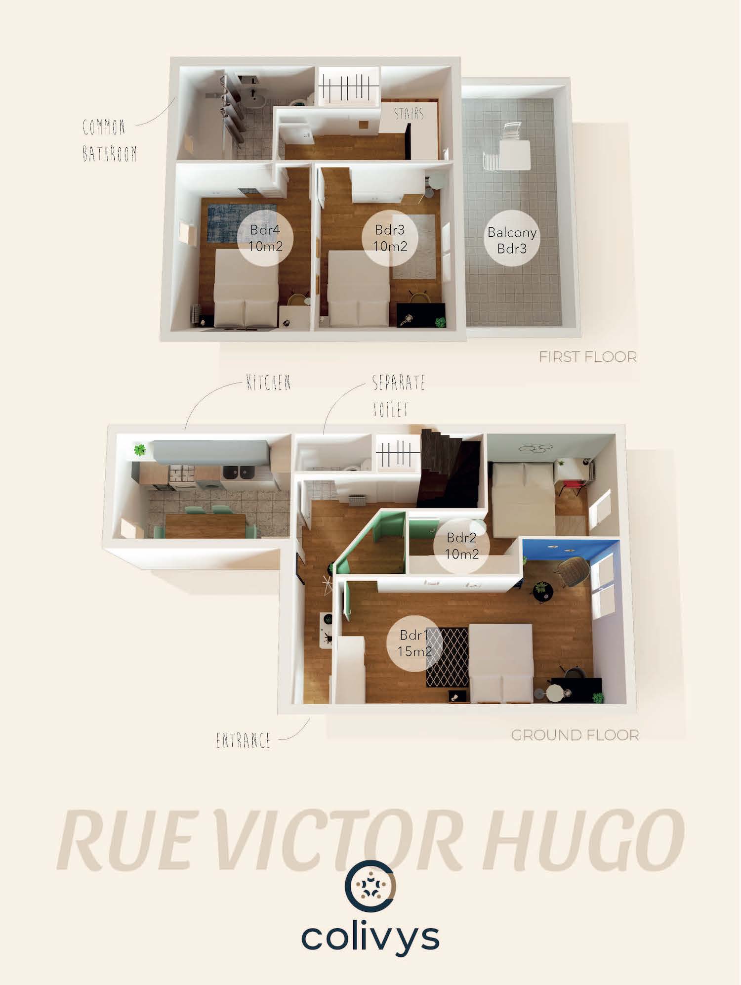 Nice and bright room – 10m² – LV13
