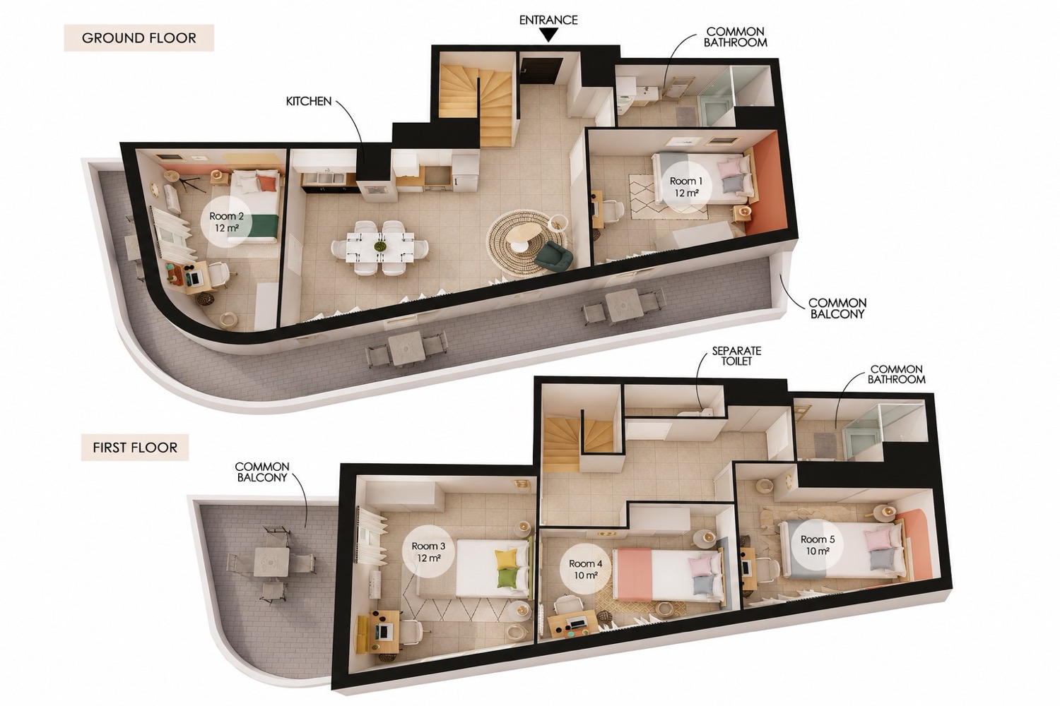 Refined 12 m² room to rent in Villeurbanne – LYO20