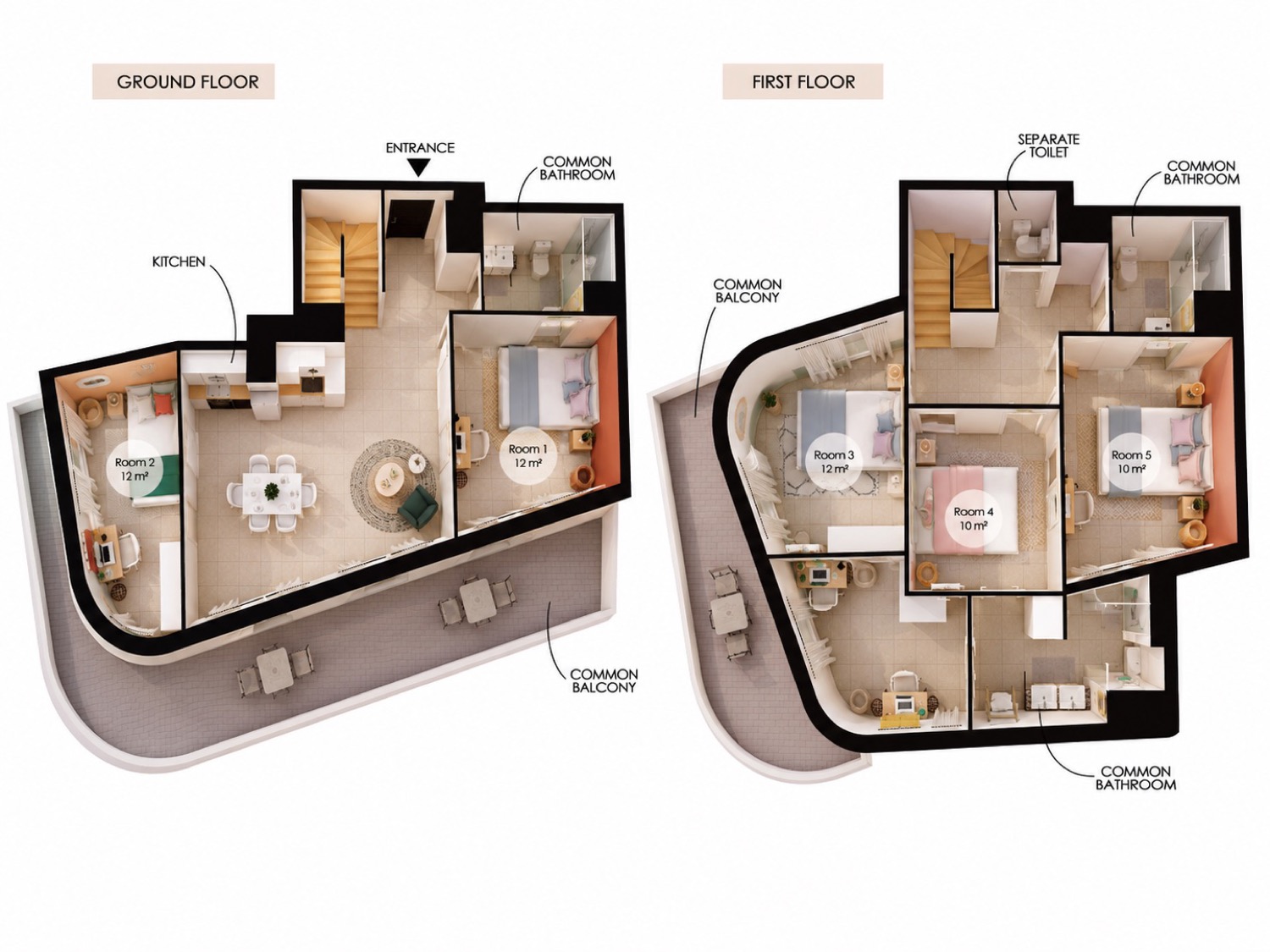 Neat 12 m² room to rent near Lyon – LYO25