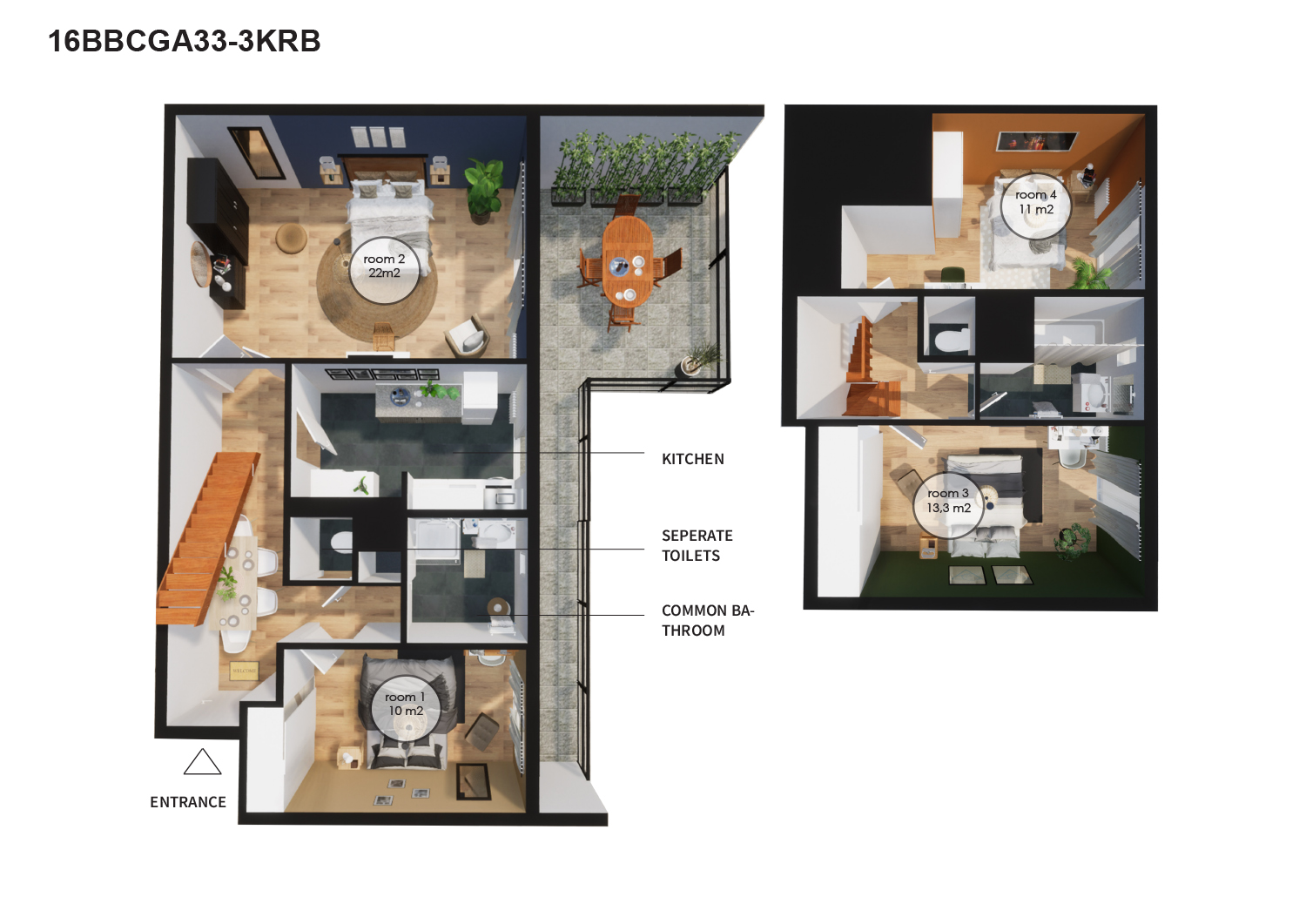 Move into this 10 m² co-living room just outside of Paris – KRB1
