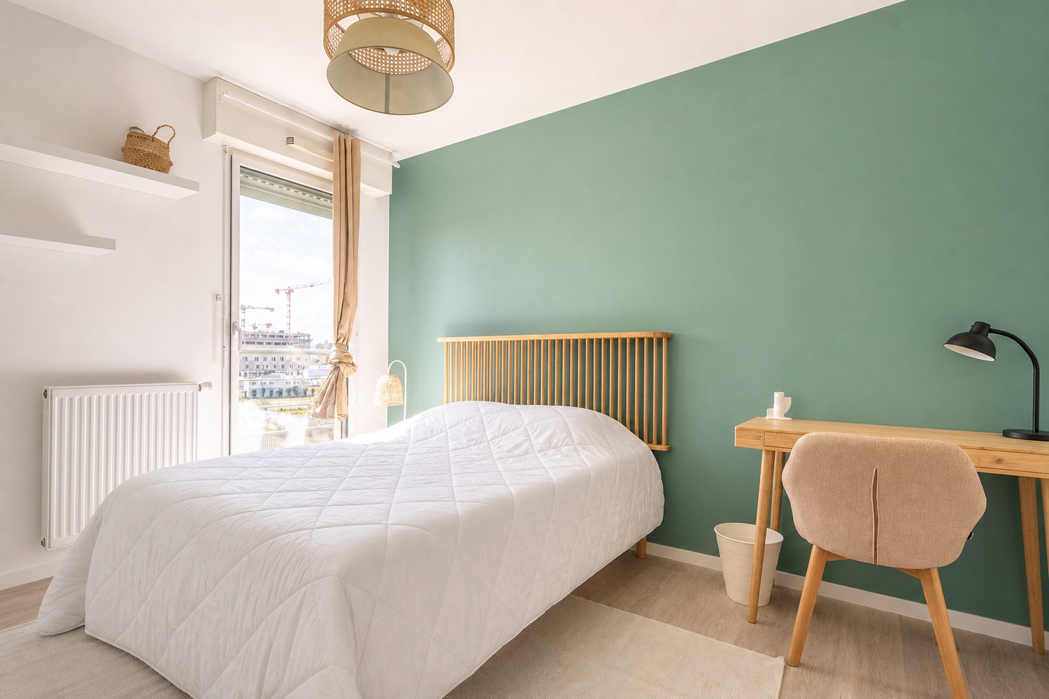 Move into this minimalist 12 m² room for rent in a coliving space on the Île de Nantes – NT15
