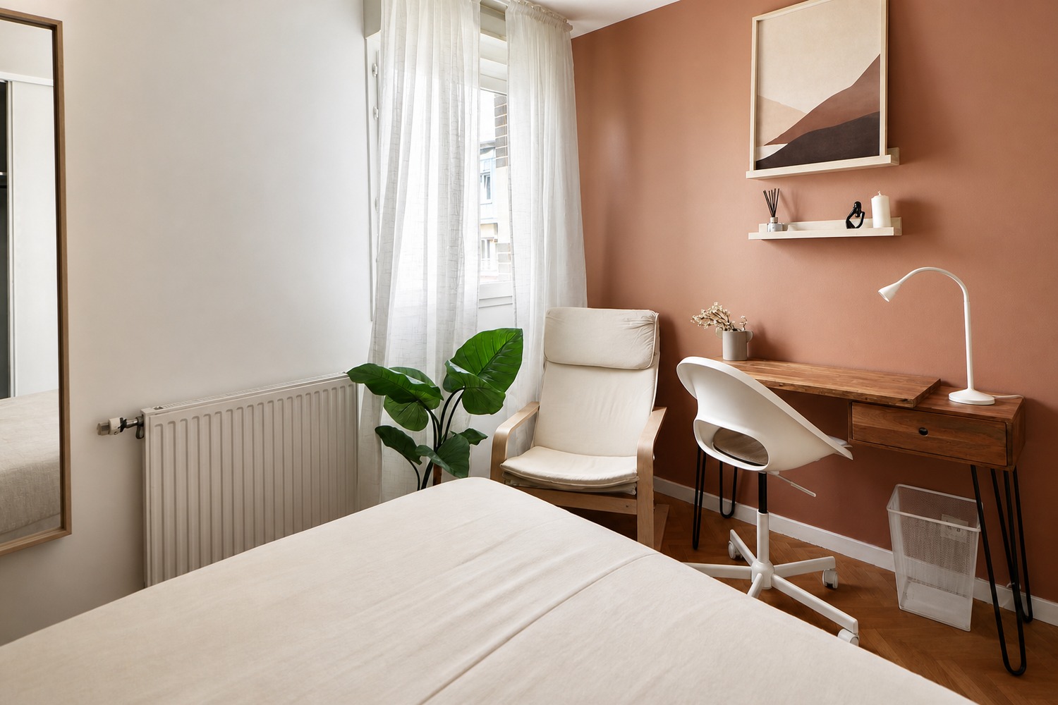 Warm-style 11 m² bedroom for rent in coliving near Paris – SDN50