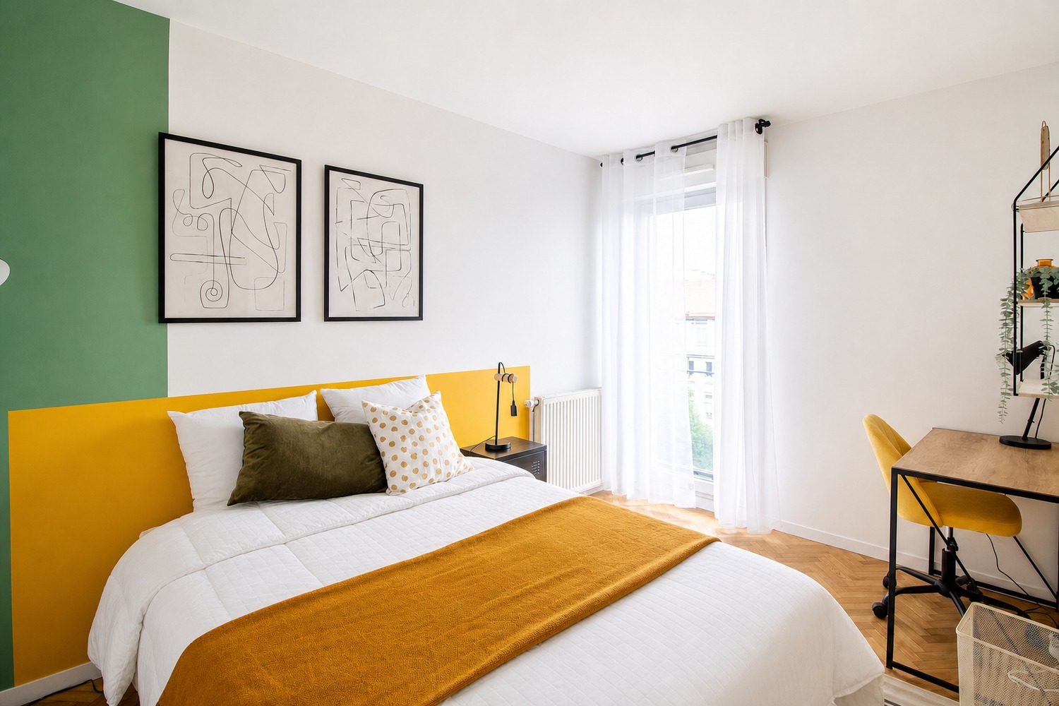 Elegant 12 m² bedroom for rent in Saint-Denis – SDN34