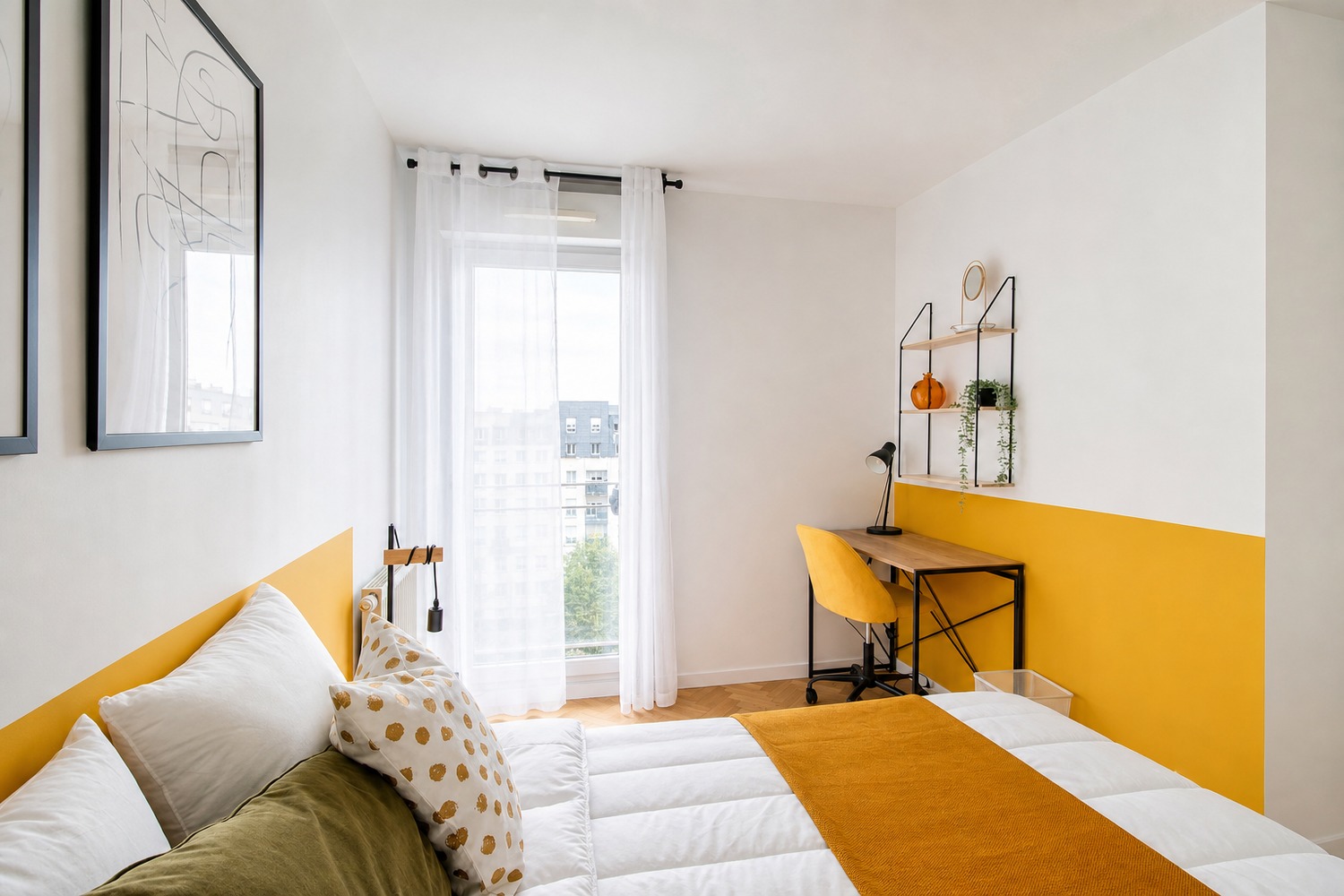 Elegant 12 m² bedroom for rent in Saint-Denis – SDN34