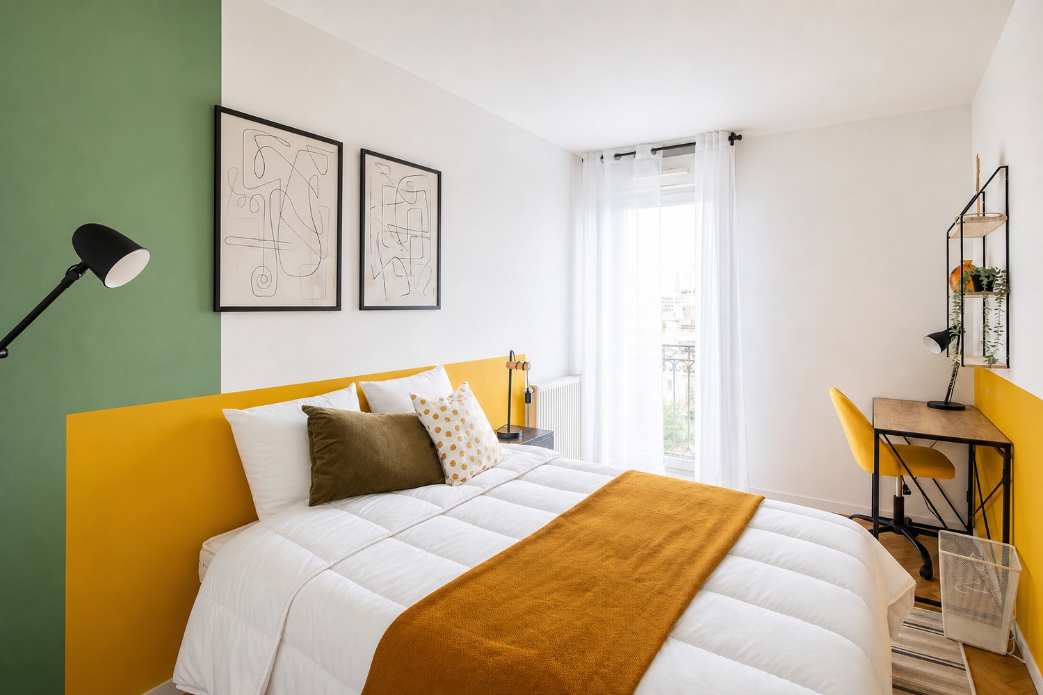 Elegant 12 m² bedroom for rent in Saint-Denis – SDN34