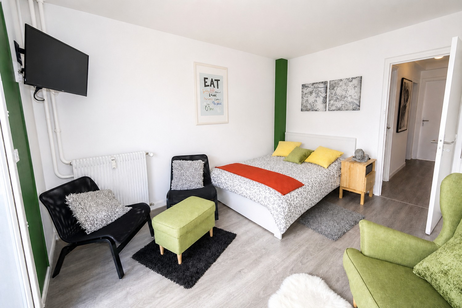 Chambre spacieuse et chaleureuse – 13m² - ST3