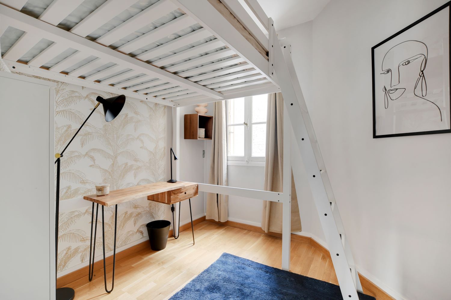 Chambre épurée de 13 m² en co-living dans le 15ème arrondissement de Paris - PA106
