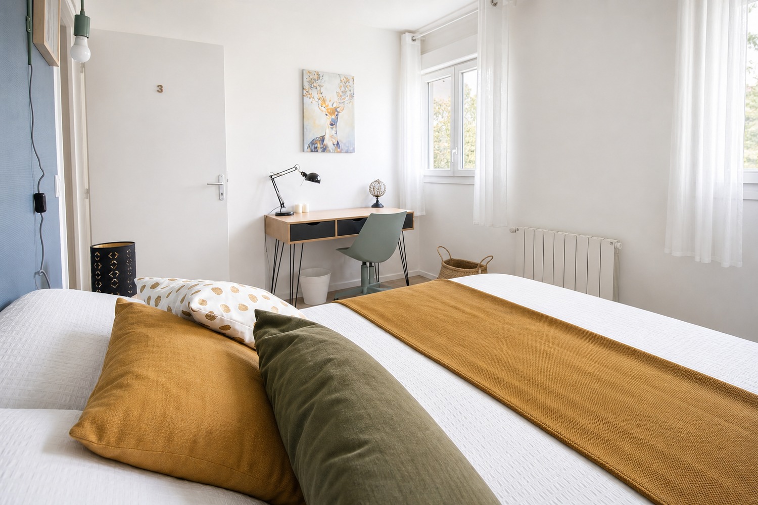 Warm and equipped 11m² bedroom -G012