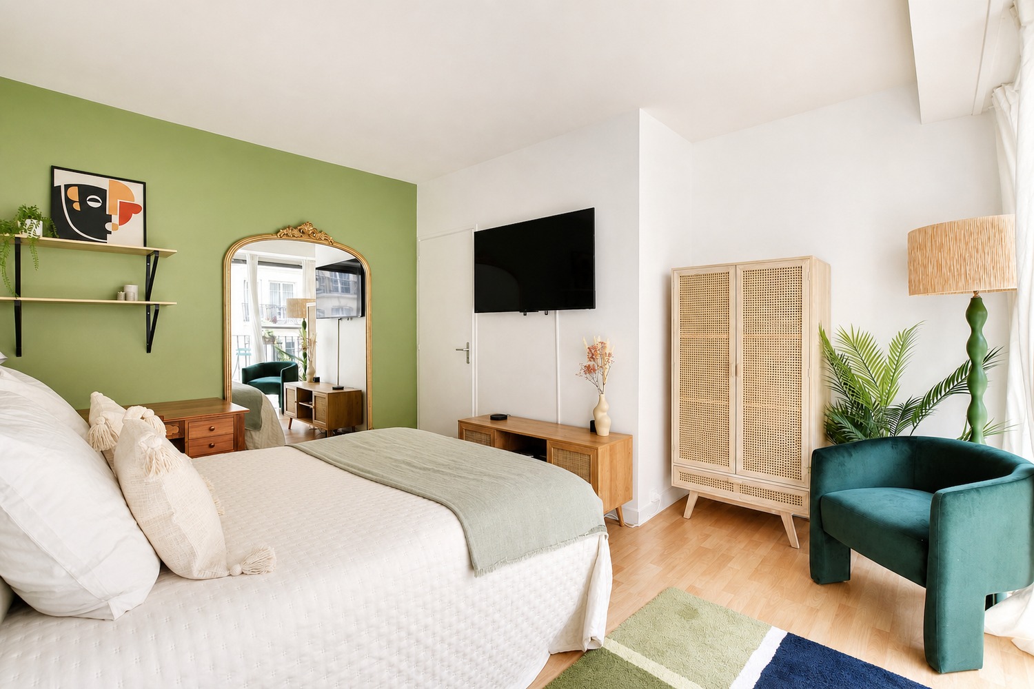Bright 13 m² room for rent in Paris – PA110