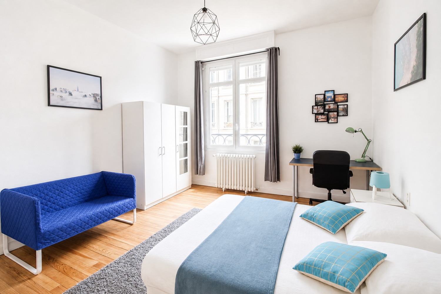 Spacious luminous bedroom – 16m² – BO9