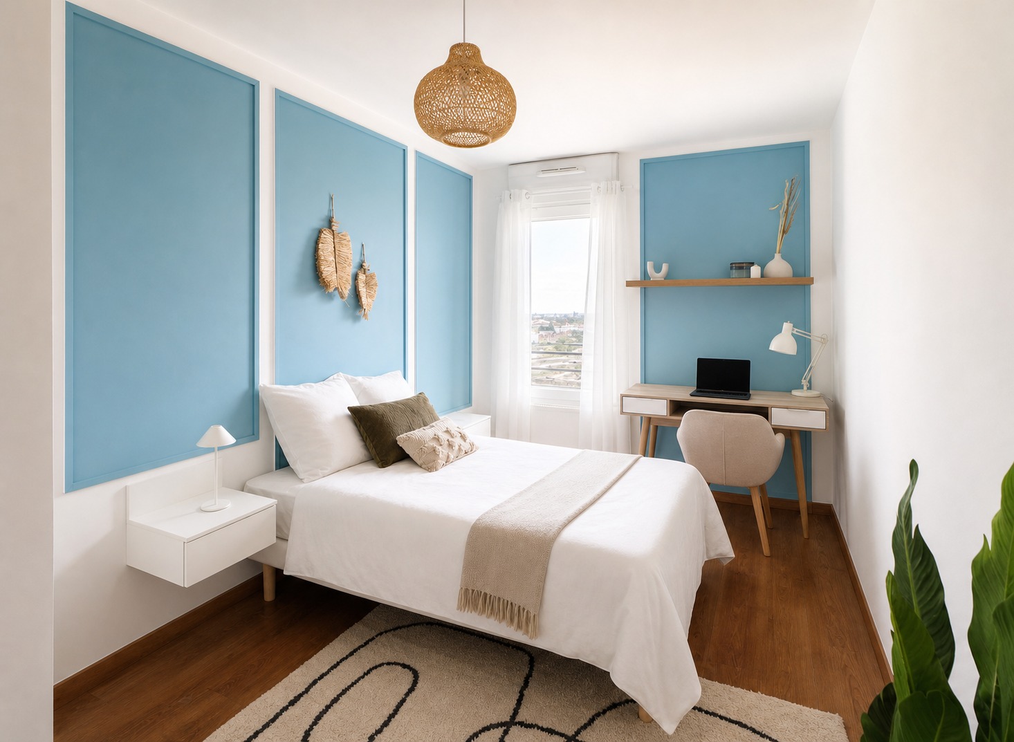 Scandinavian 14 m² bedroom to rent in coliving in Lille – LIL06