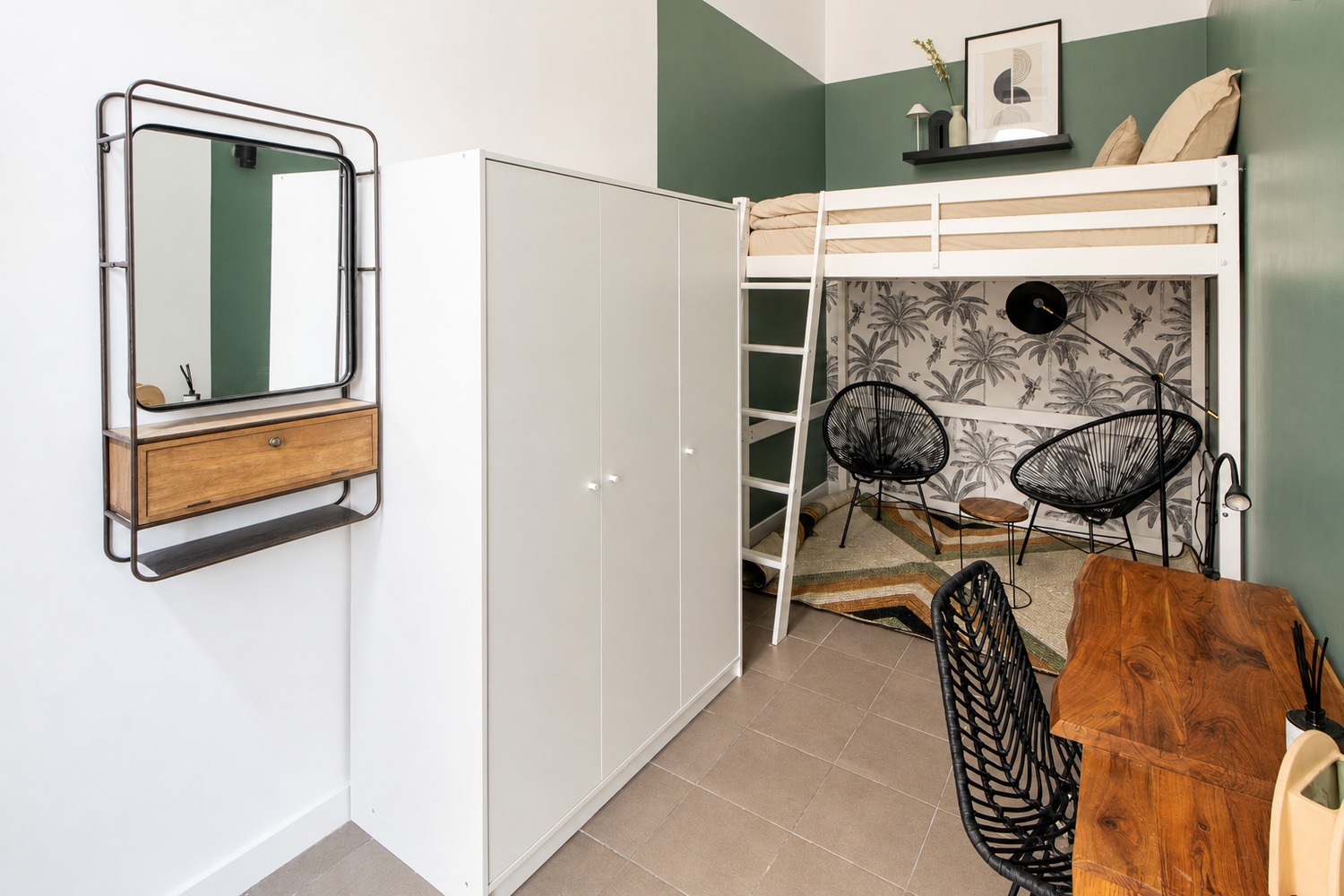 Rent this 11 m² in coliving room with mezzanine in Paris – PA87