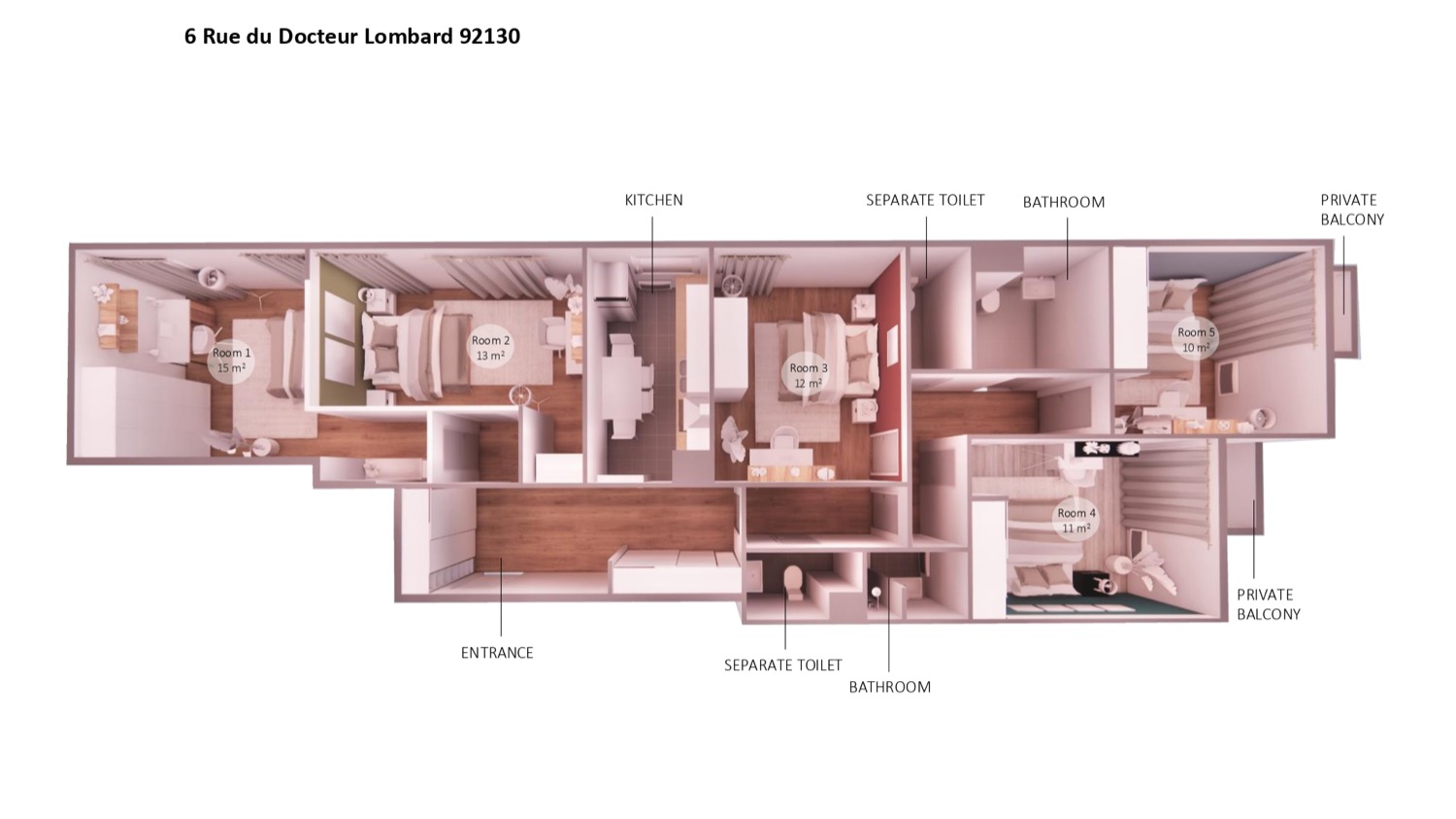 Move into this spacious 15 m² room – ISY01