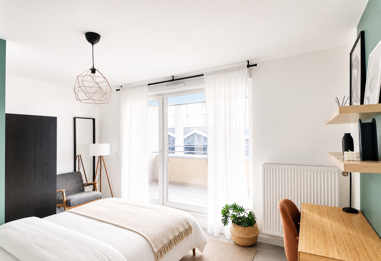 Rent this cosy 12 m² bedroom, with a private balcony, in a coliving apartment in Schiltigheim – ST76