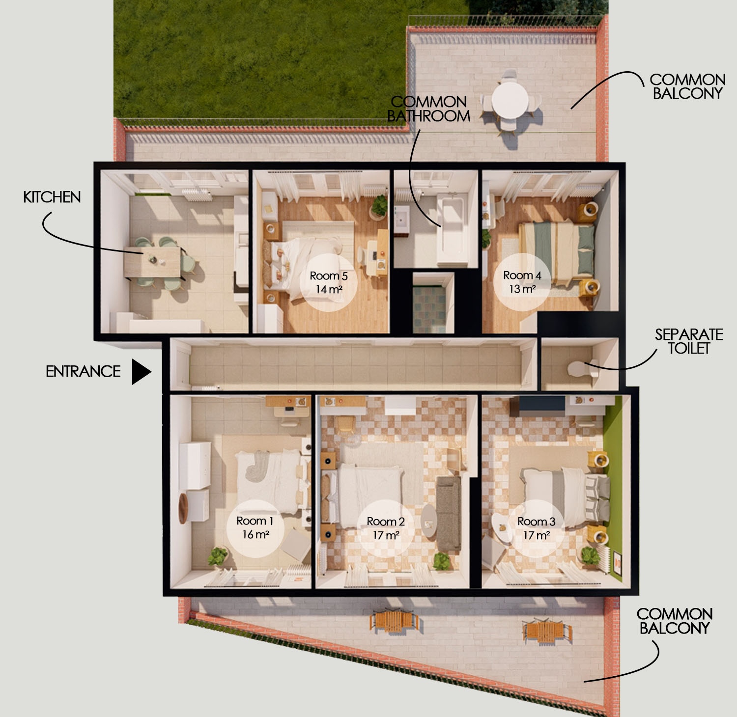 Move into this charming 13 m² room in the heart of Clamart – CLA04